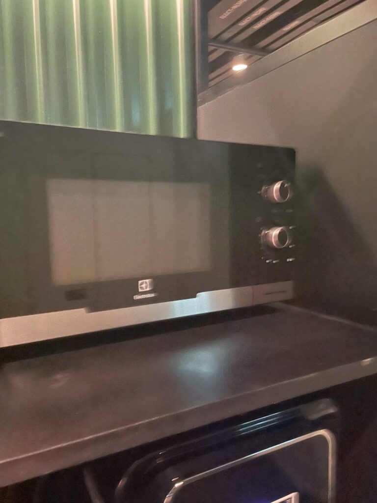 Electrolux microwave in lyf Funan’s pantry