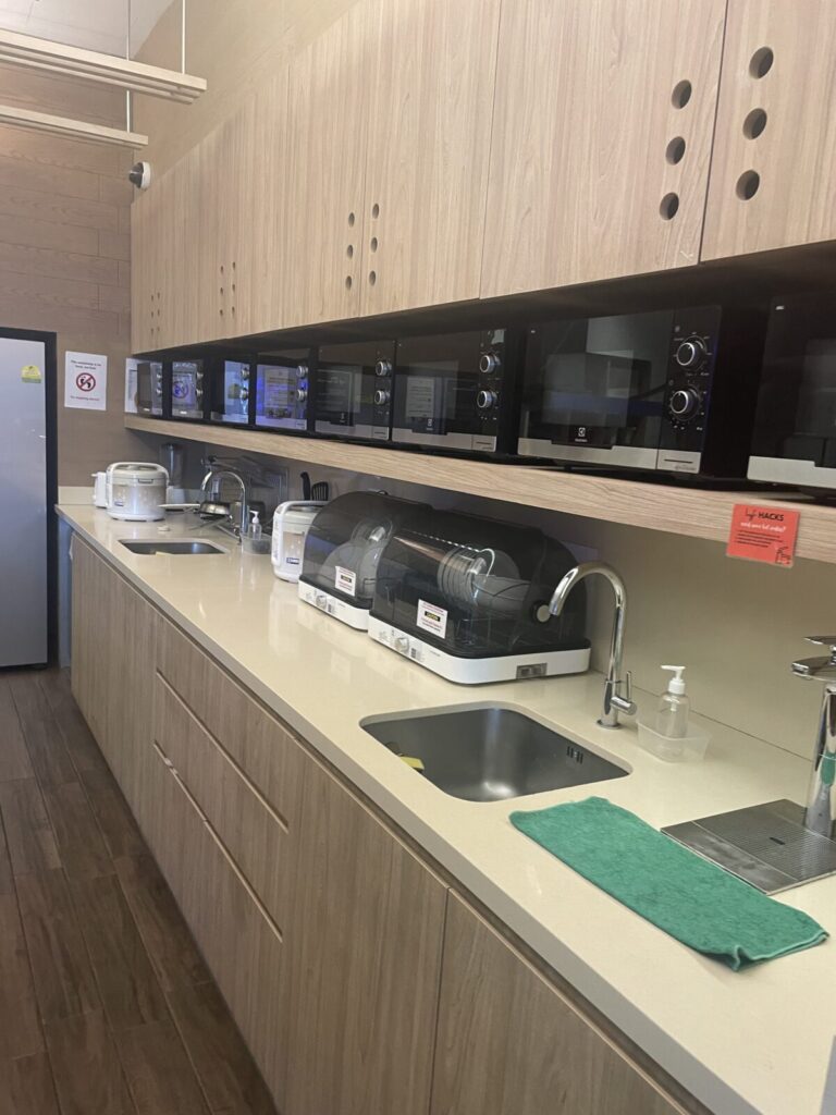 lyf Funan Singapore hotel shared kitchen with ovens