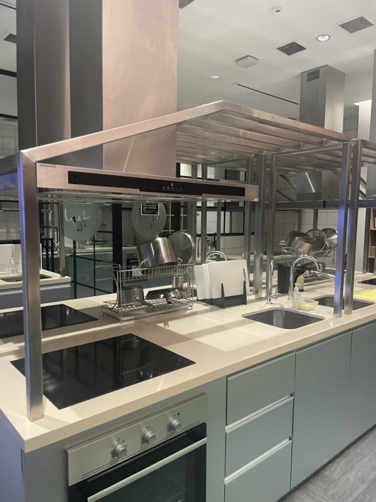 Cooking islands with induction hobs and ovens at lyf Funan